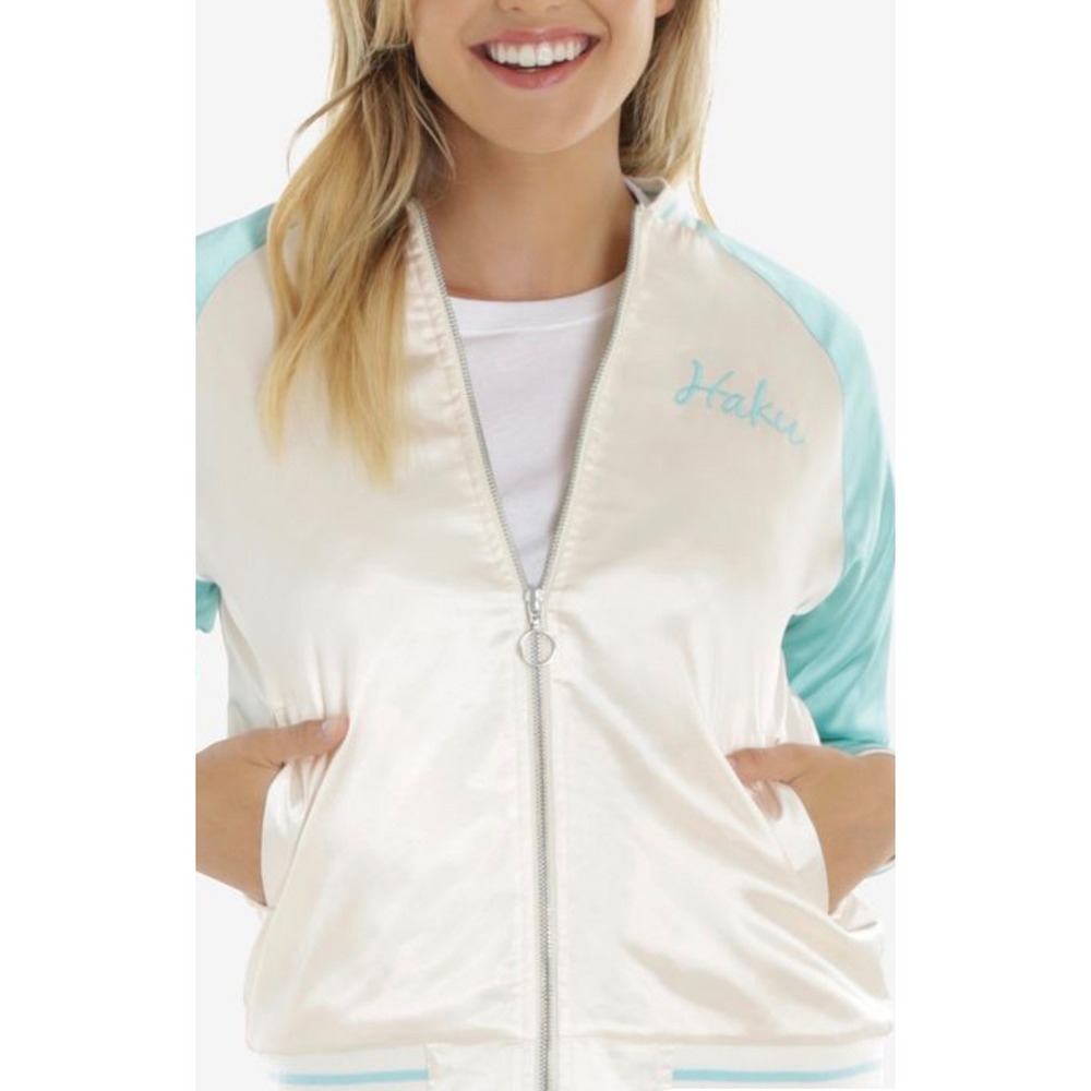 NWT 2001 Y2K Studio Ghibli Her Universe SpiritedAway Haku Dragon Satin Bomber XS